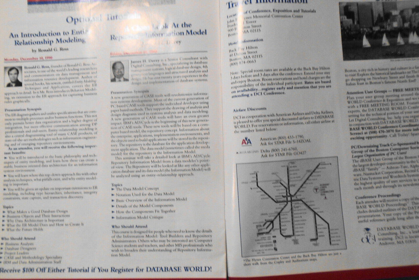 Database World Conference & Expo Program, December 11-13, 1990, Boston, MA.
