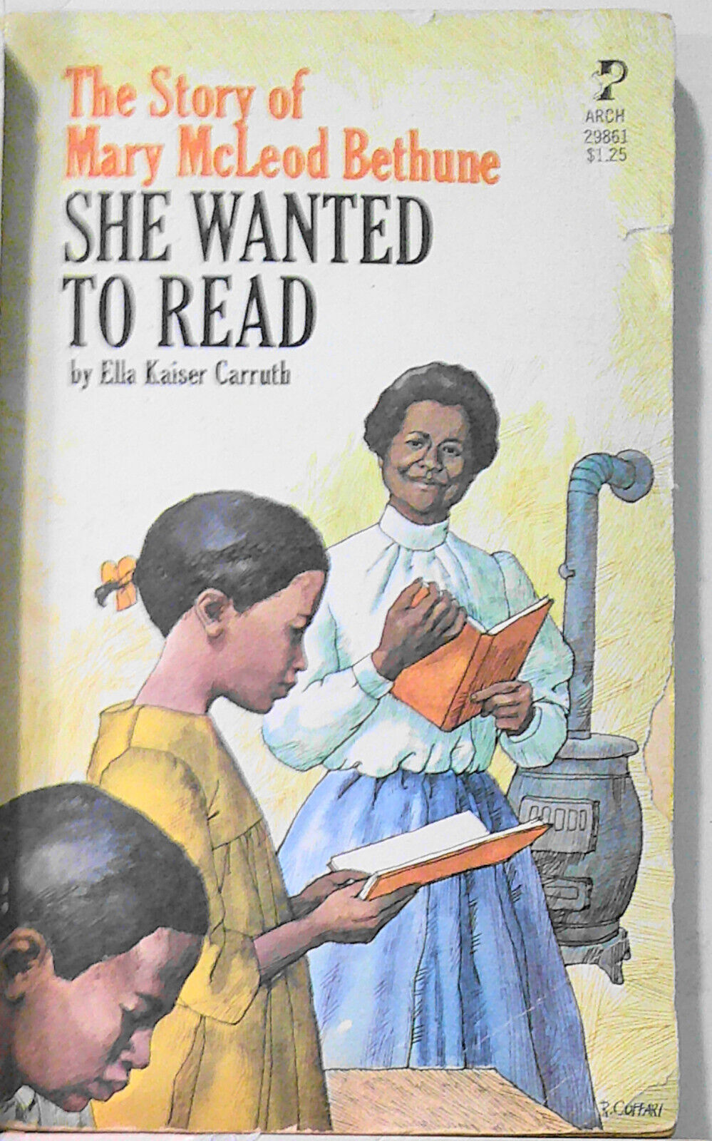 4 vintage African American history paperback books.
