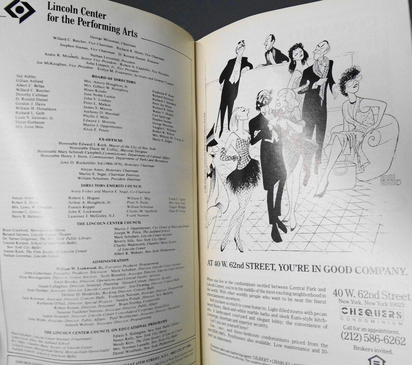 A Tribute To Bette Davis - Stagebill - April 1989 - Lincoln Center