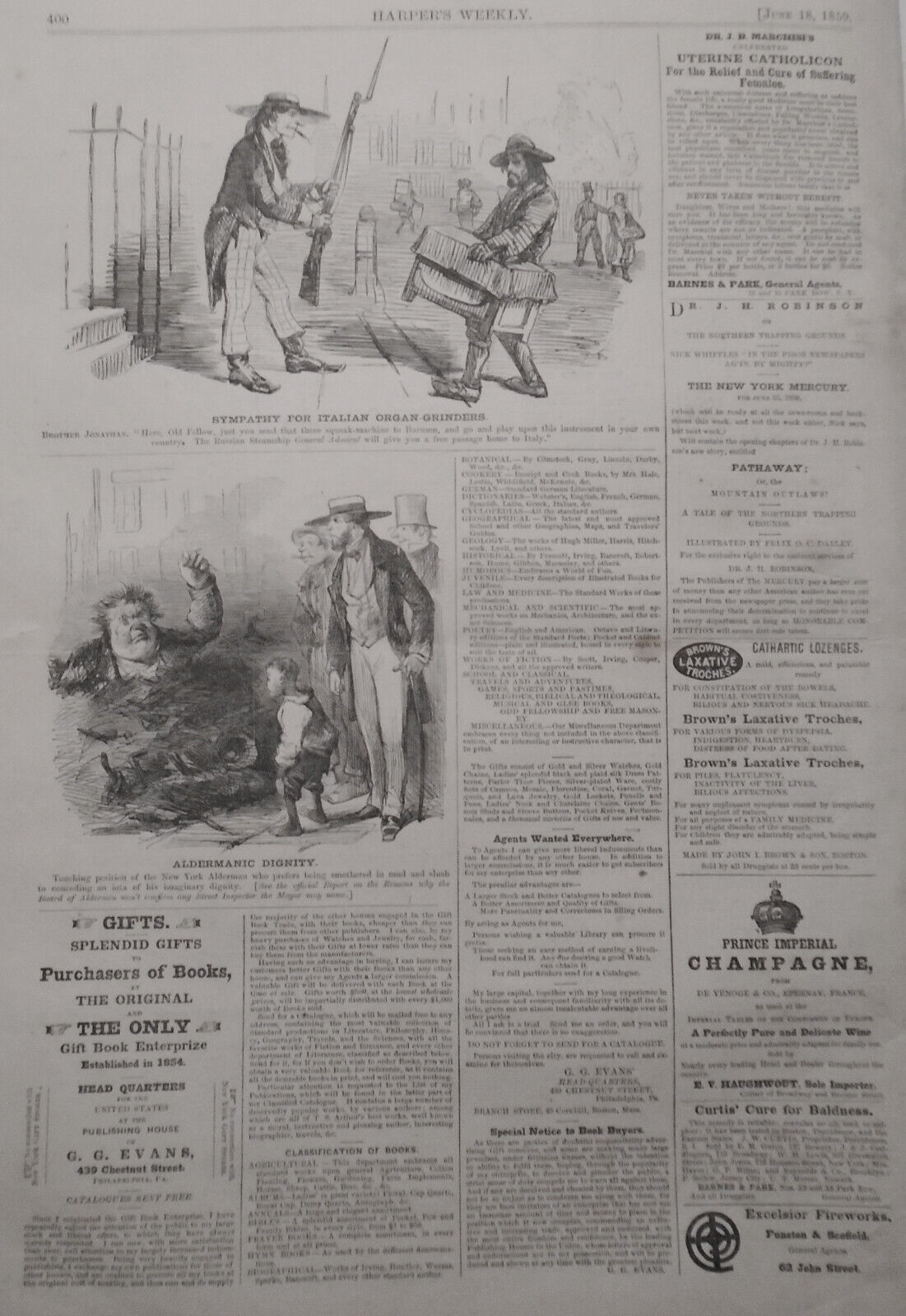Harper's Weekly June 18, 1859 - Great Balloon Voyage; War In Europe, etc