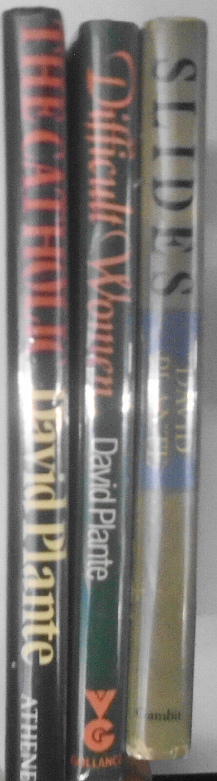 David Plante : Difficult Women, Slides & The Catholic - First editions lot of 3