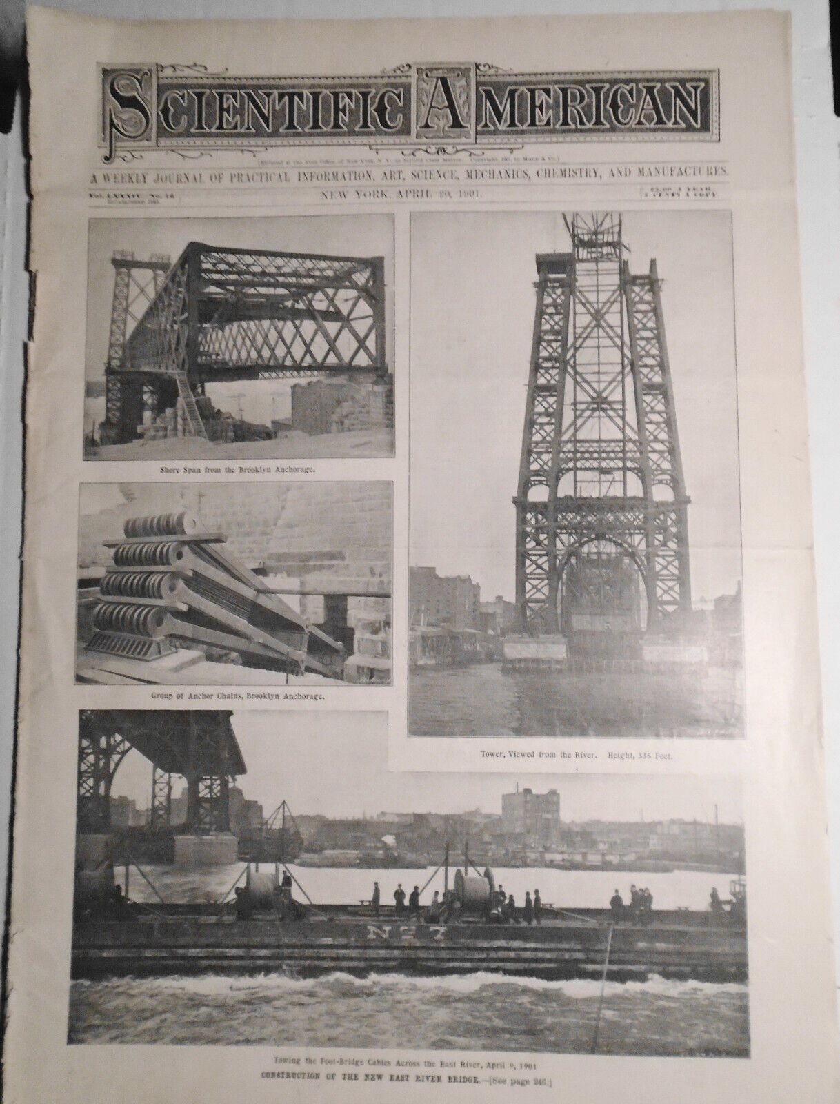 Scientific American, April 20, 1901. Complete Original Issue.