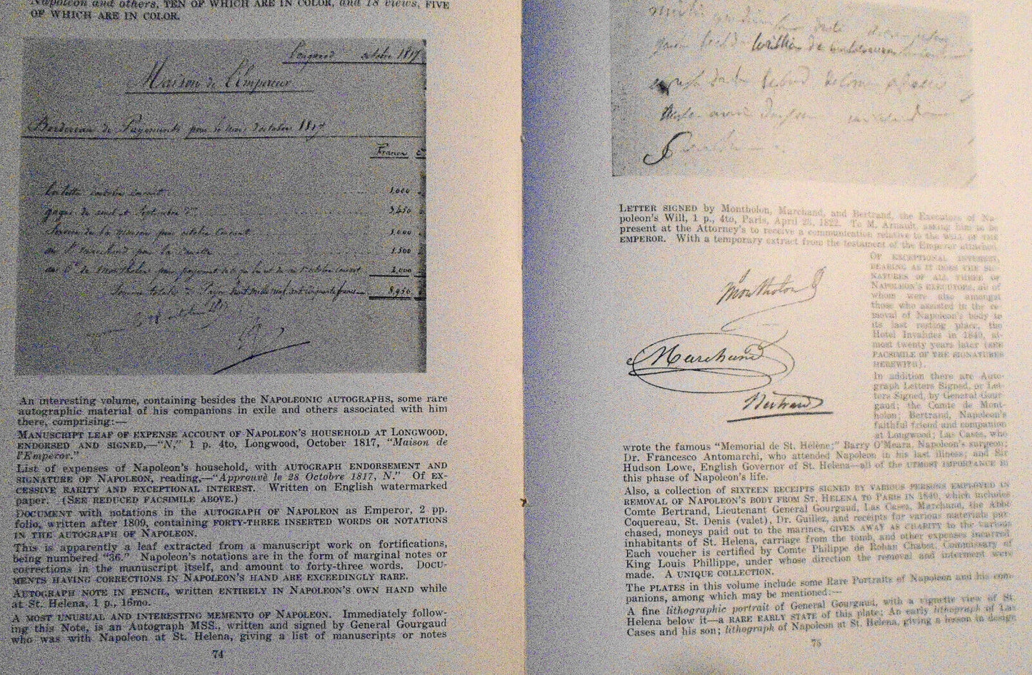 Valuable books : autographs and manuscripts...  from Mrs. Lucius L. Button, 1930