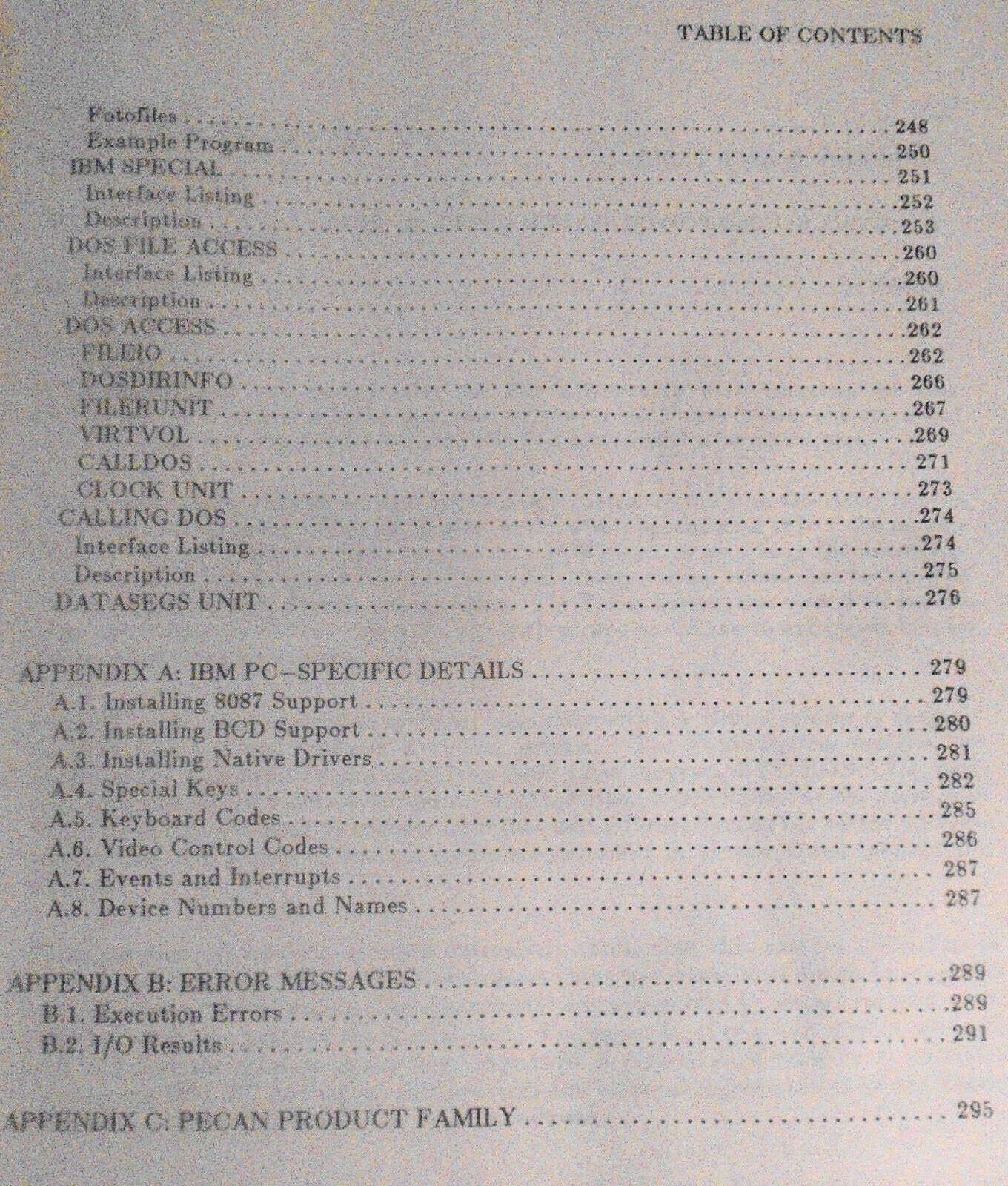 The Power System, User Manual - Pecan Software Development System  - 1986.