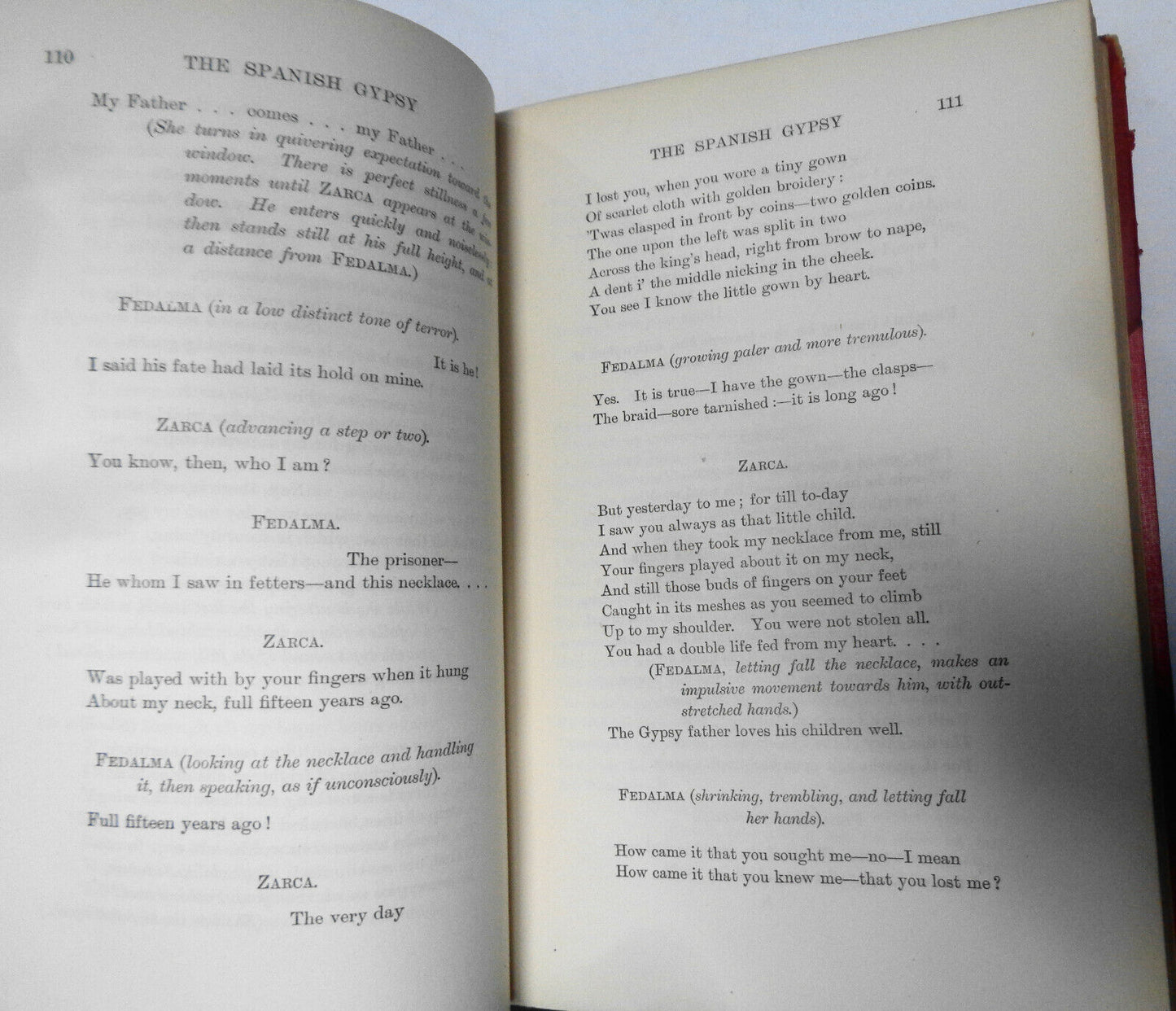 The Spanish Gypsy & Jubal, by George Eliot. 1901, 1/2 Leather binding.