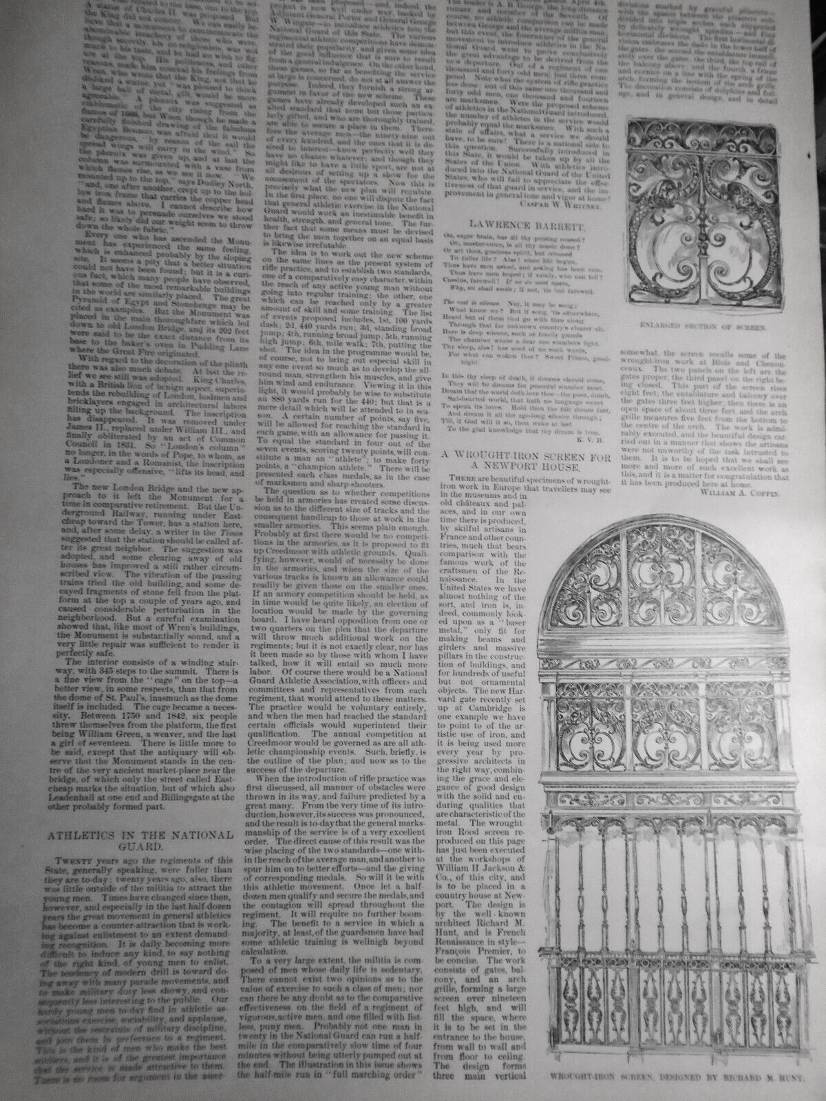 Harper's Weekly April 18, 1891 - P T Barnum death; Australia Life; Baby King etc