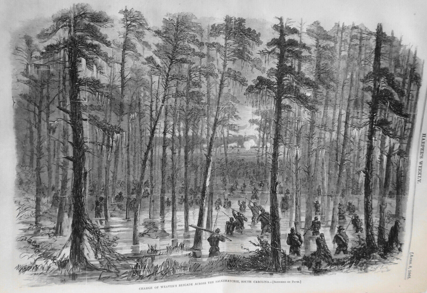 Harper's Weekly April 8, 1865 Original Complete issue. Burning of Columbia, SC..