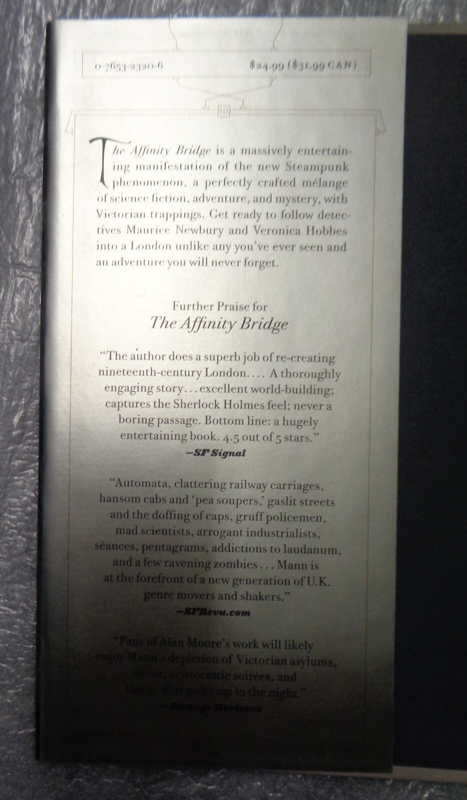 The Affinity Bridge, by George Mann - First Edition 2009 Fine/Fine, hardcover/DJ