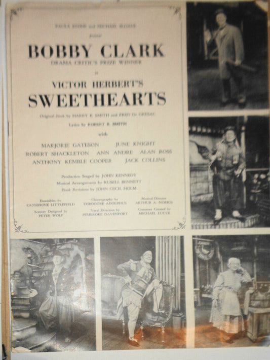 Bobby Clark in SWEETHEARTS - SOUVENIR PROGRAM 1947