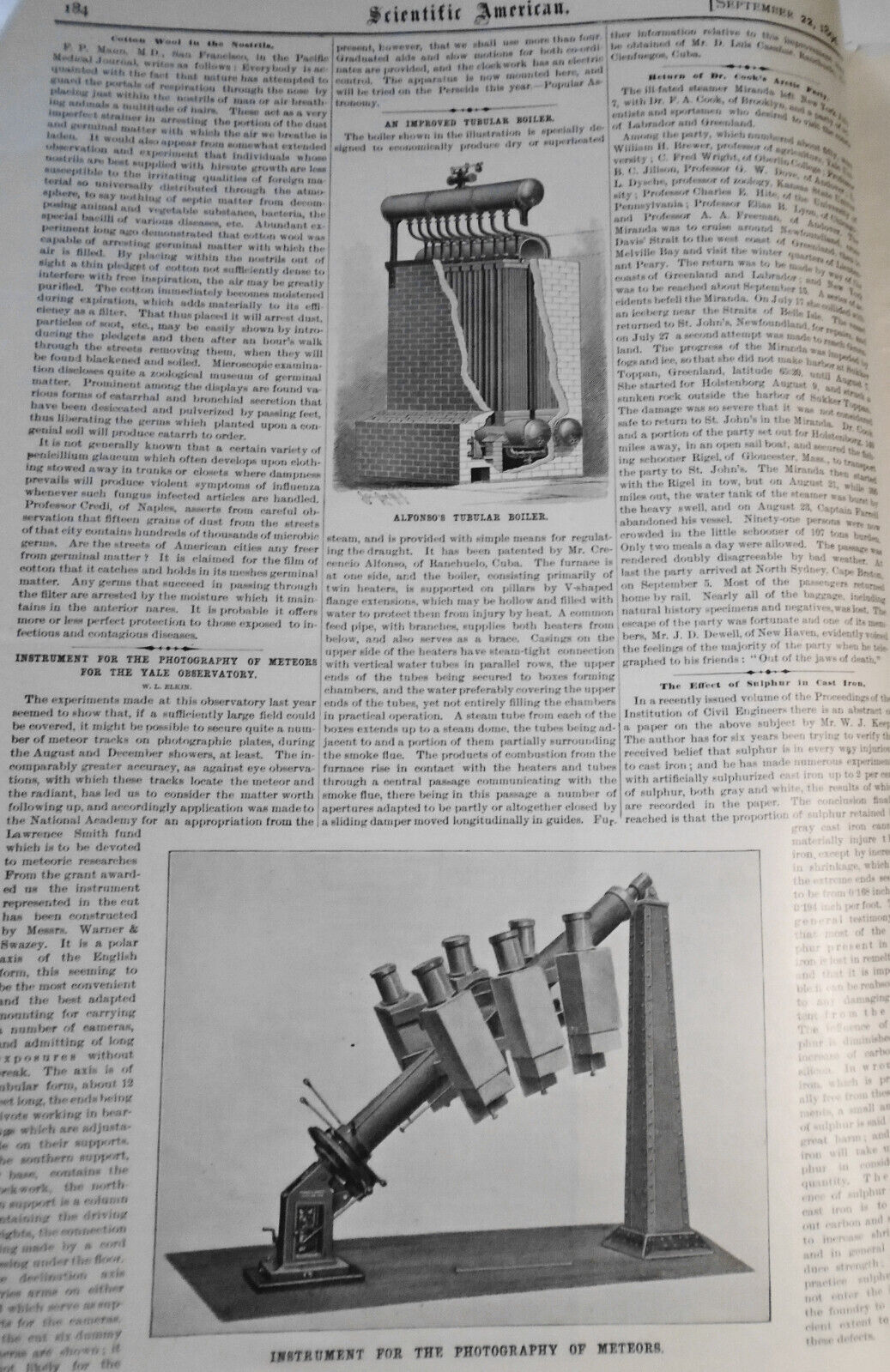 Scientific American - September 22, 1894 - Complete Original Issue.
