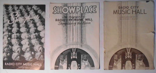 3 Radio City Music Hall programs - 1936, '40, '60. Vivien Leigh