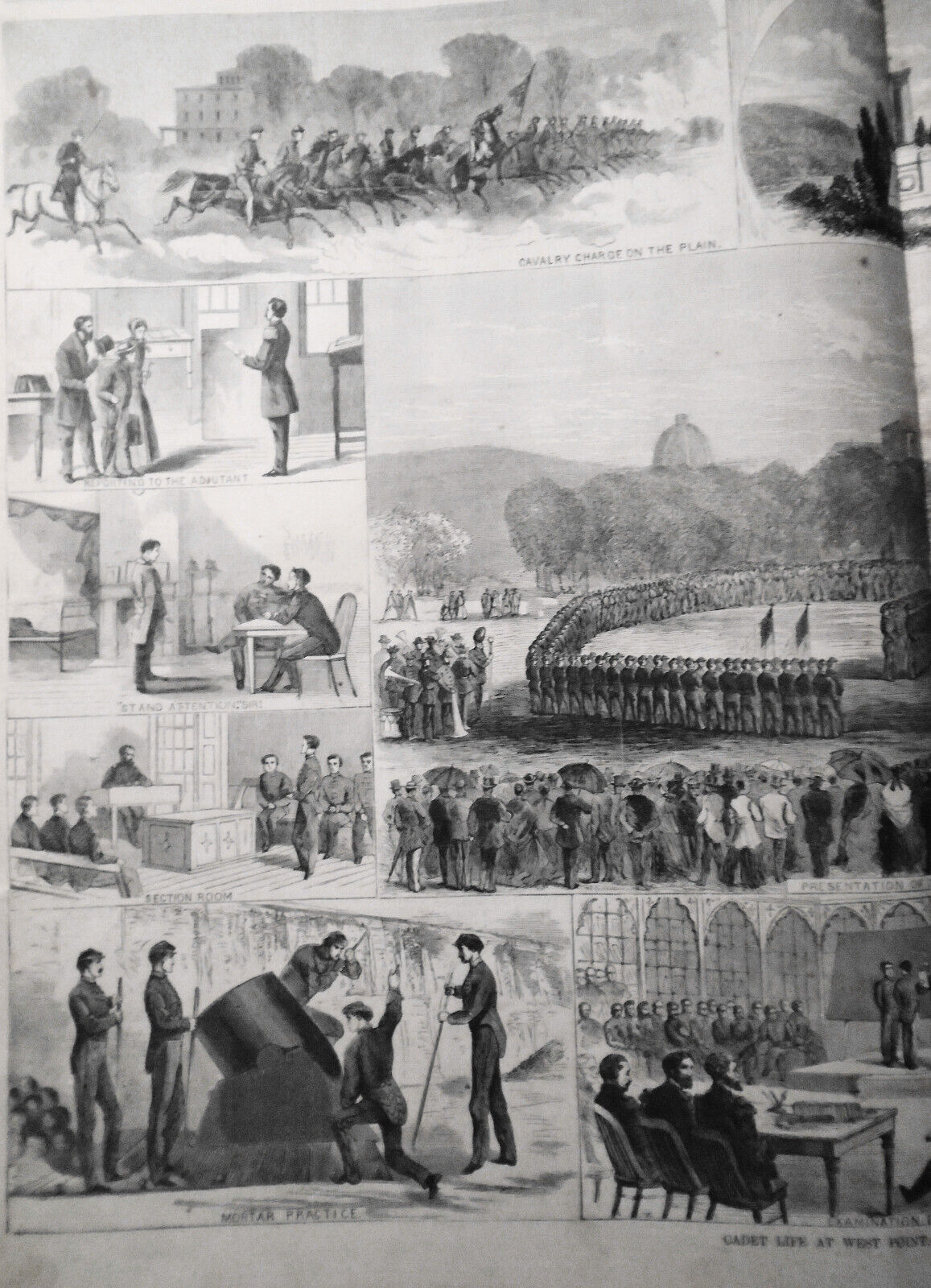 Harper's Weekly July 4, 1868 Original - West Point Cadet Life; NY Yacht Club etc