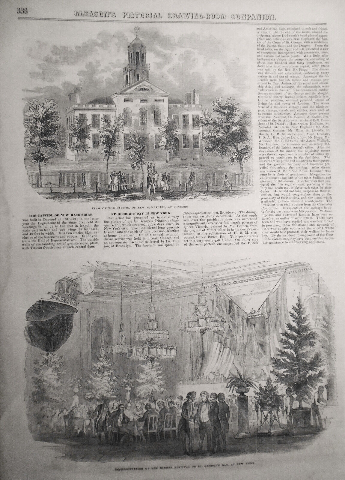 Gleason's Pictorial - Original - May 22, 1852 - 12 Dog Prints; US Army uniforms