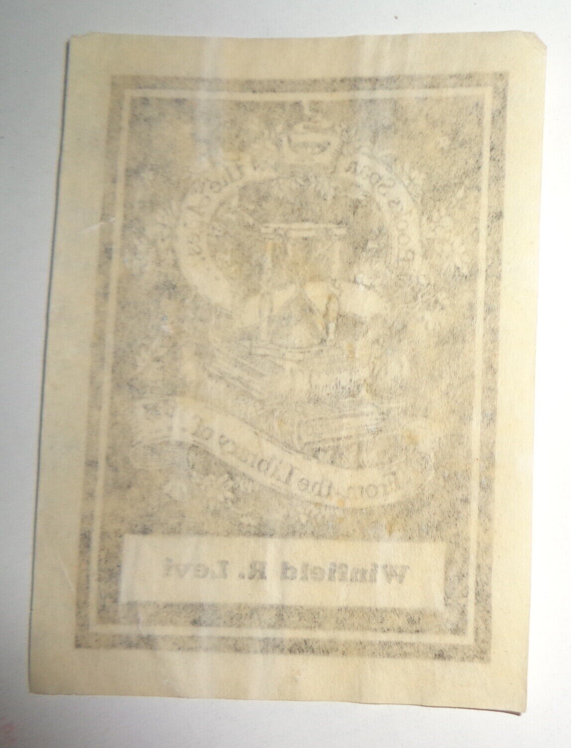 Winfield R. Levi Ex Libris Bookplate