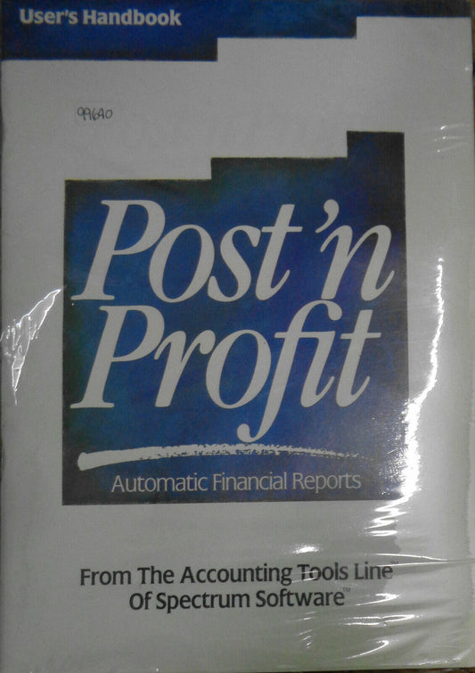 Post 'n Profit, by Spectrum Software. 1988. Sealed. Automatic financial reports