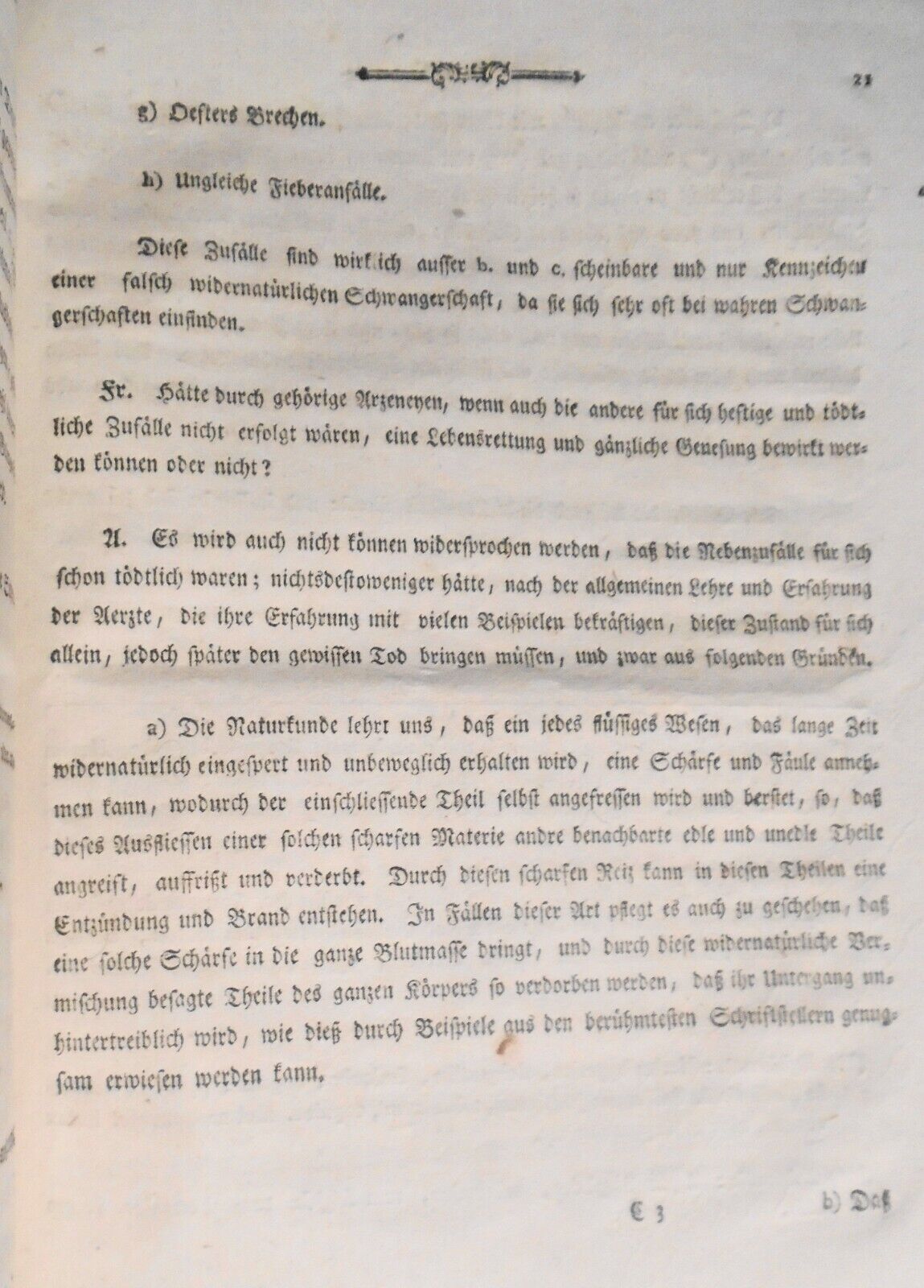 1785 Kurzgefasste Abhandlung einer Ungewohnlich und Fonderbaren Krankheit [Gyn]