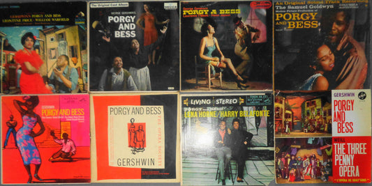 Porgy & Bess - 8 vinyl LP versions Lot - Price, Poitier, Dandridge, Belafonte...