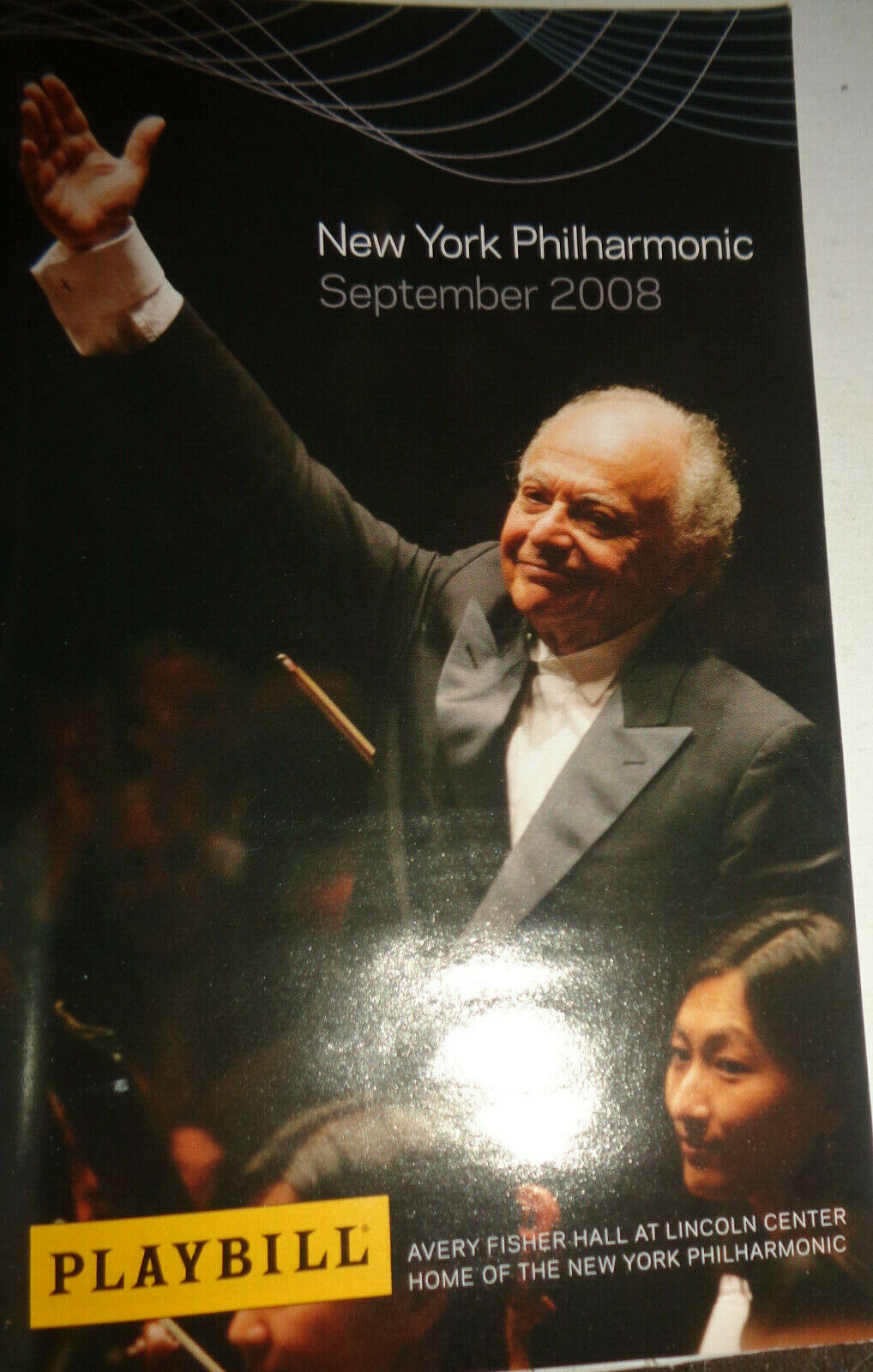 LORIN MAAZEL: A GRAND FINALE - SIR JAMES GALWAY - NY PHILHARMONIC PLAYBILL 2008