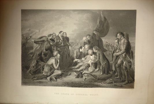 1860 The Death of General Wolfe, 1759 - Original print - B West / S Smith