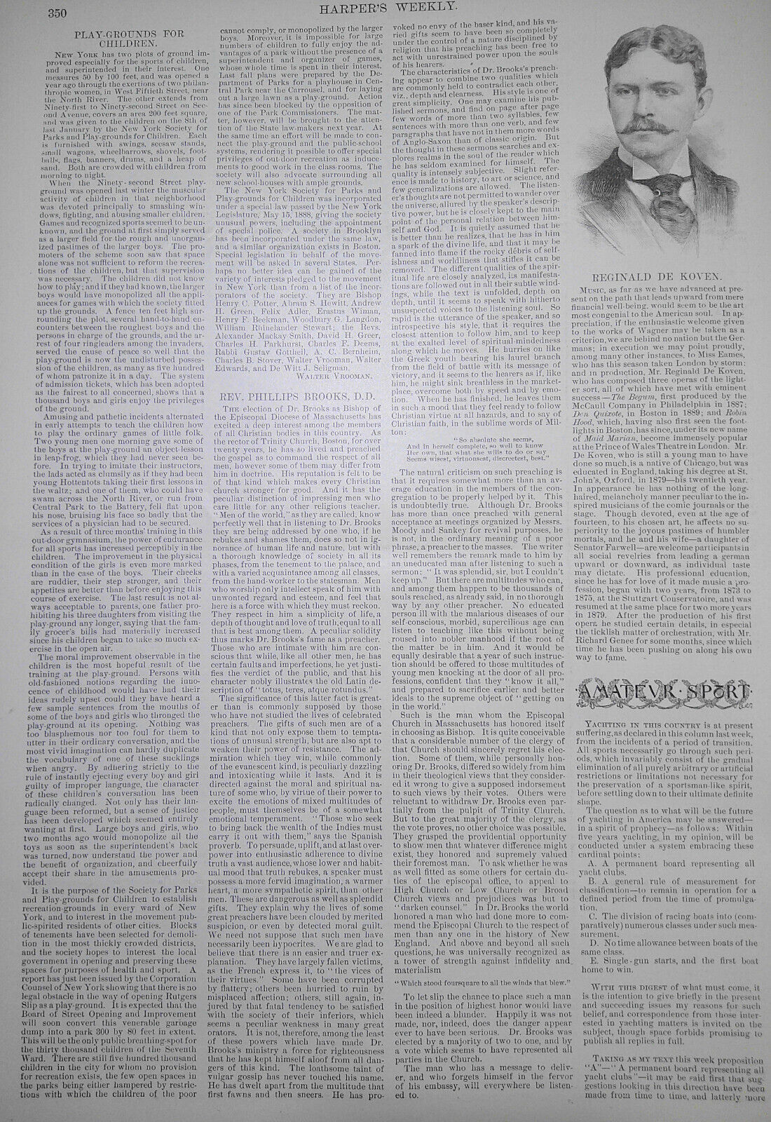Harper's Weekly May 9, 1891. The Horse from ranch to market; Carnegie Hall; etc