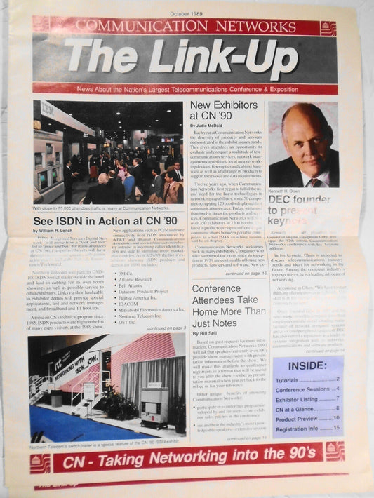 The Link-Up, Oct. 1989 - Communication Networks Conference & Exposition program