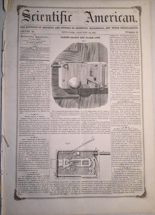 Scientific American January 19, 1856. Robert Fulton; California; Horse flesh etc