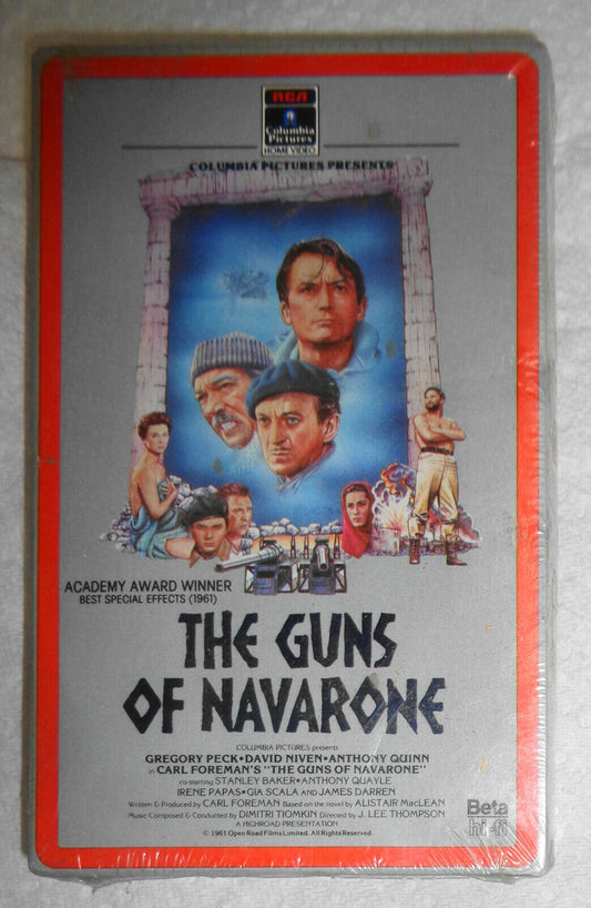 NEW!!  The Guns of Navarone Betamax Beta tape - Brand new sealed in shrinkwrap