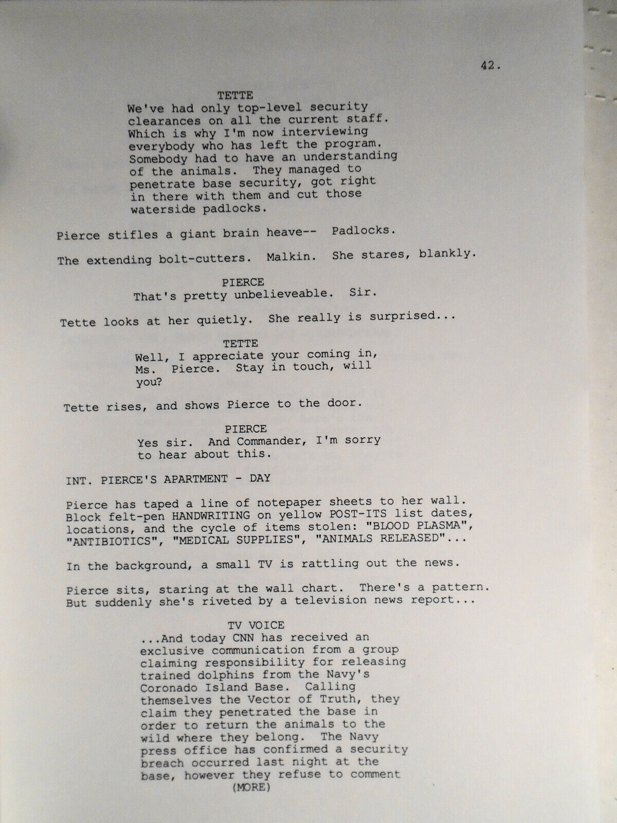 The Within, by Nels Israelson, 2001. Original Screenplay. Revised First Draft