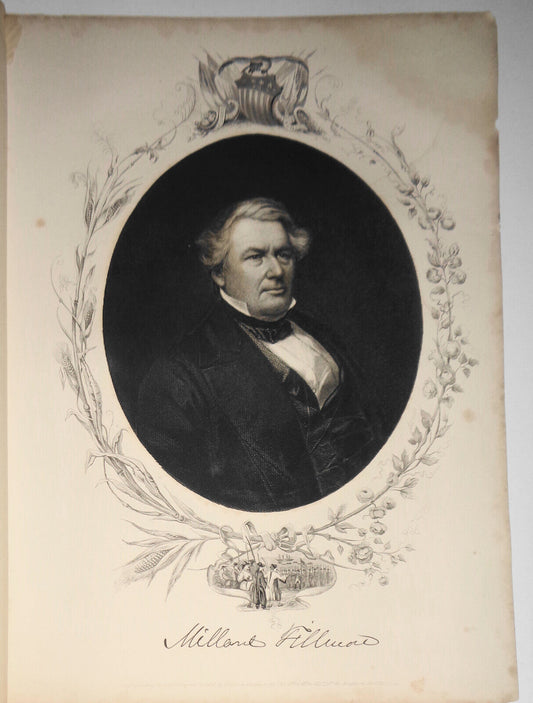 1858 Millard Fillmore - Engraved portrait