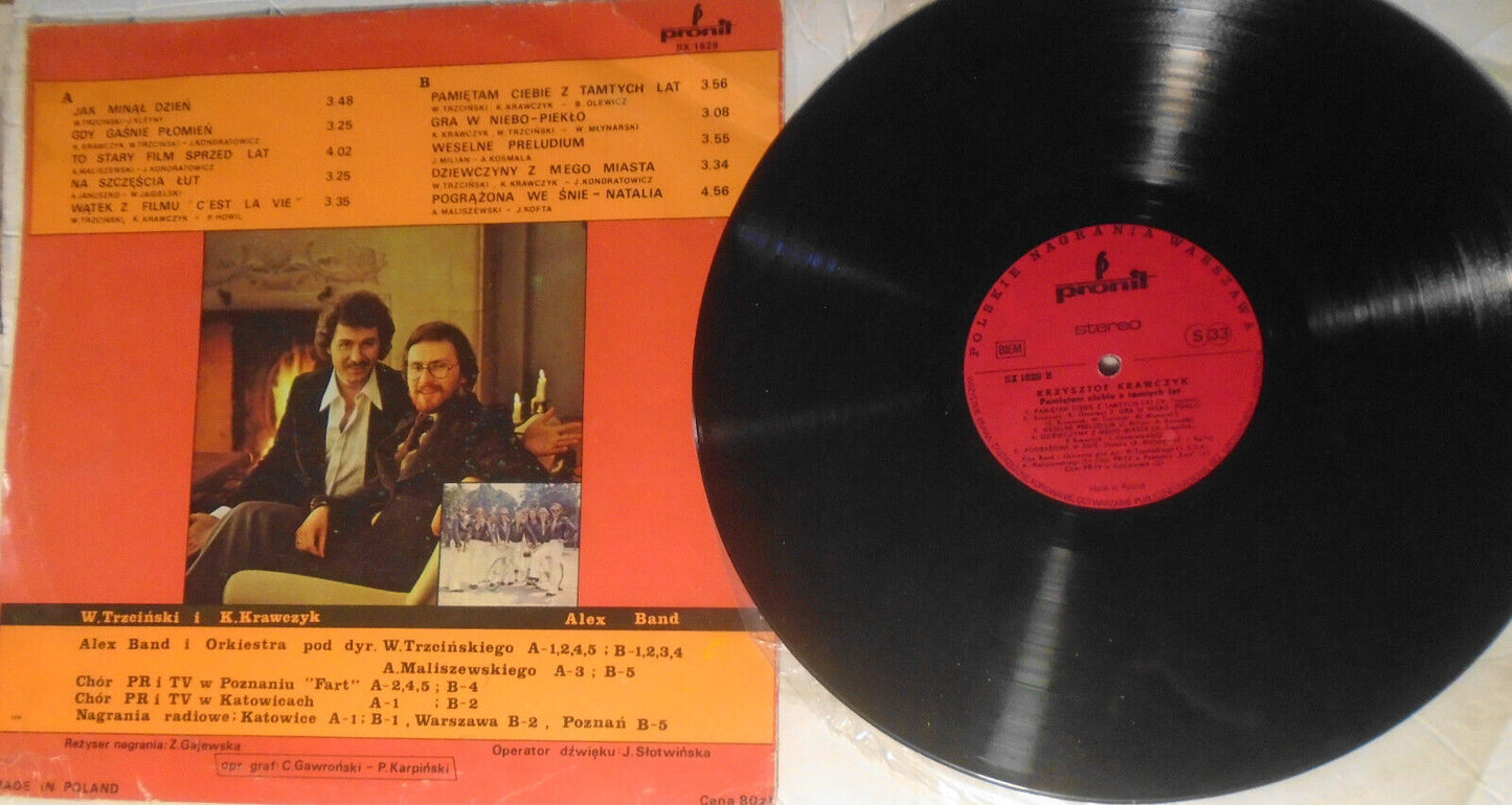 3 Polish vinyl LPs - Jacek Lech, Krzysztof Krawczyk, Music from Poland 1956-1961