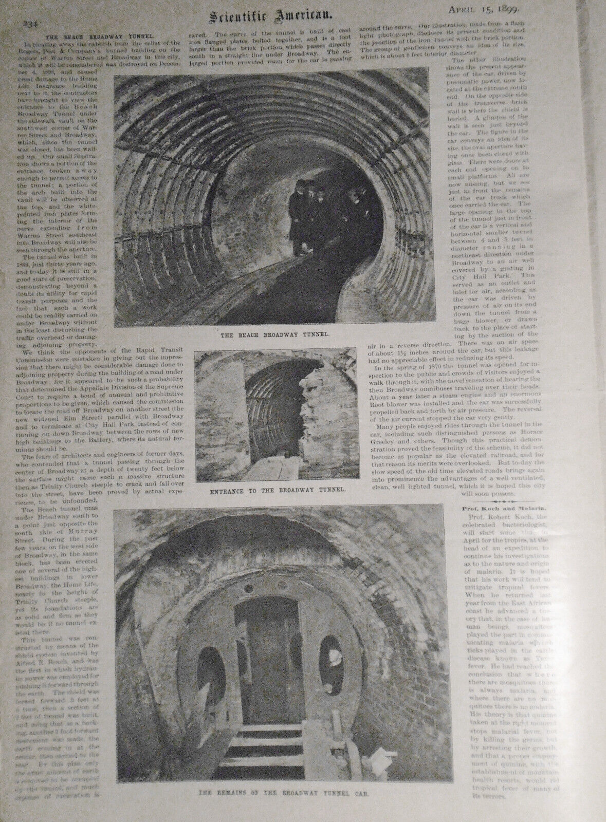 Scientific American - April 15, 1899. First Railway To The Klondike, etc