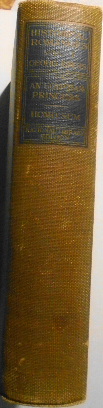 D. W. Griffith SIGNED book - An Egyptian Princess, by George Ebers