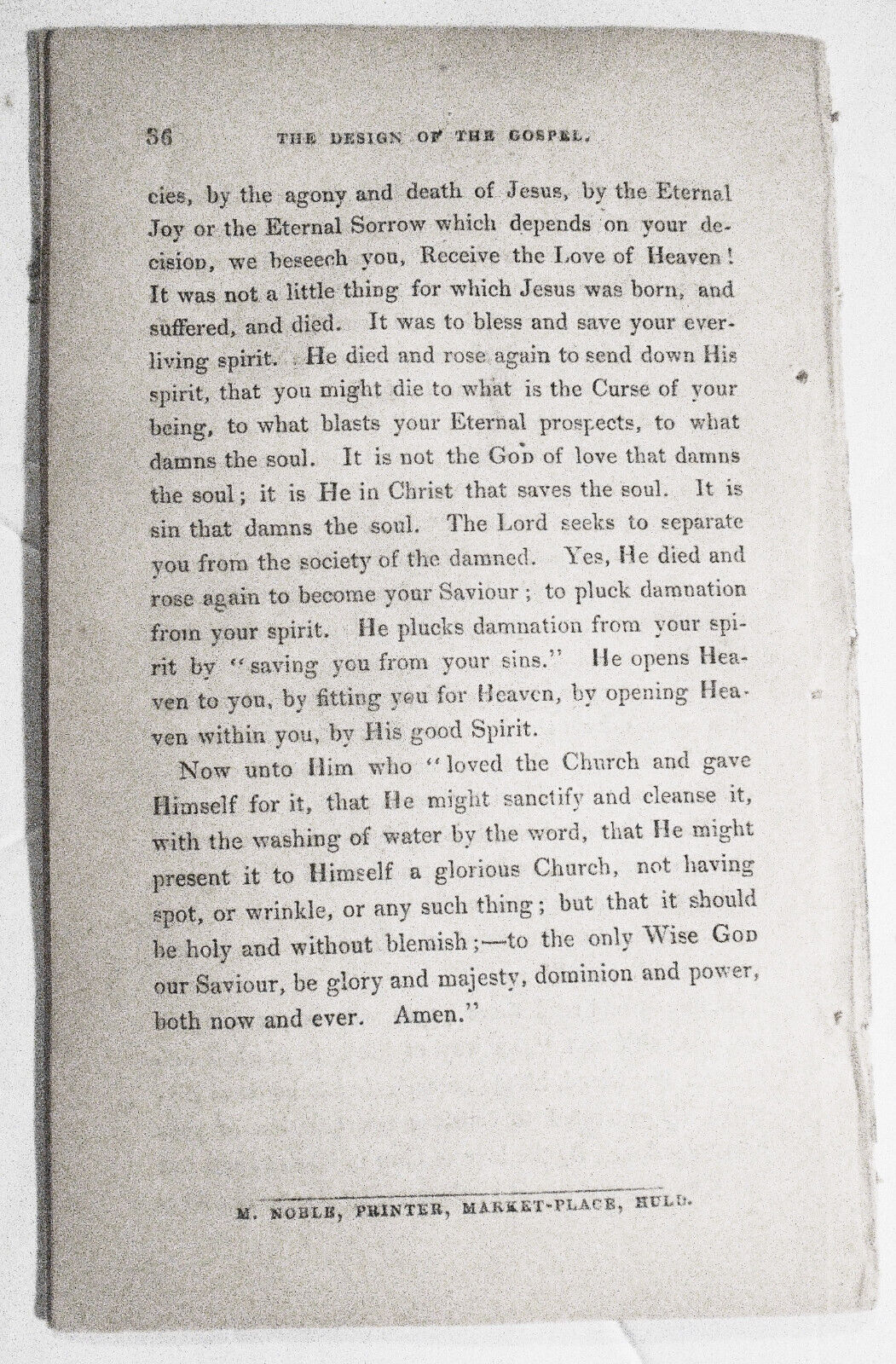 1846 The design of the Gospel... by John Pulsford