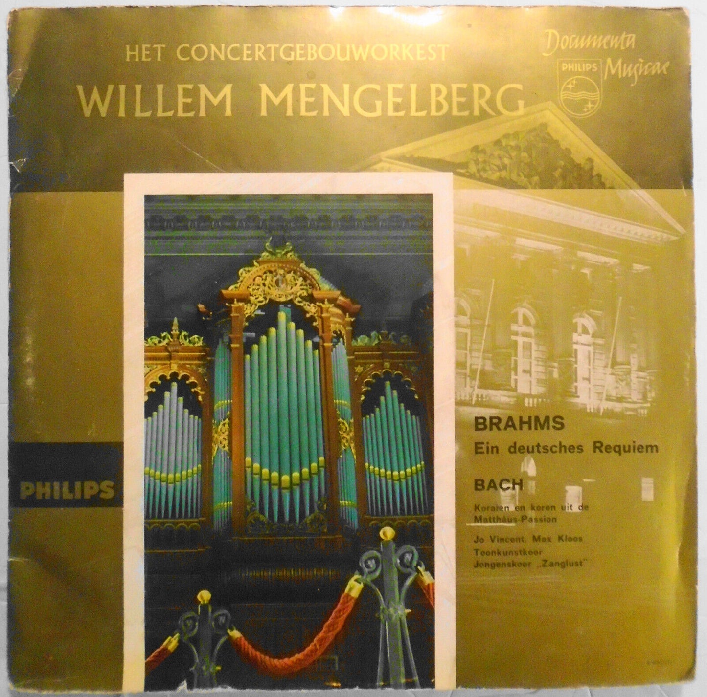 Willem Mengelberg Conducts: Brahms, Bach - Monsterplaat (test sample) Double LP