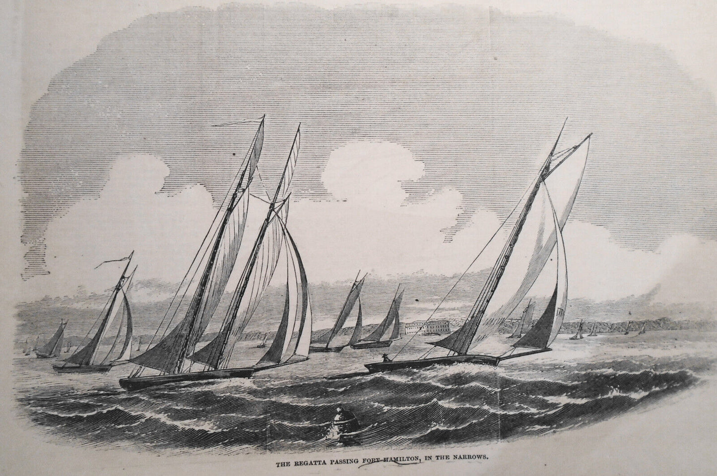 The Regatta Of The New York Yacht Club - June 13, 1857 Harper's Weekly