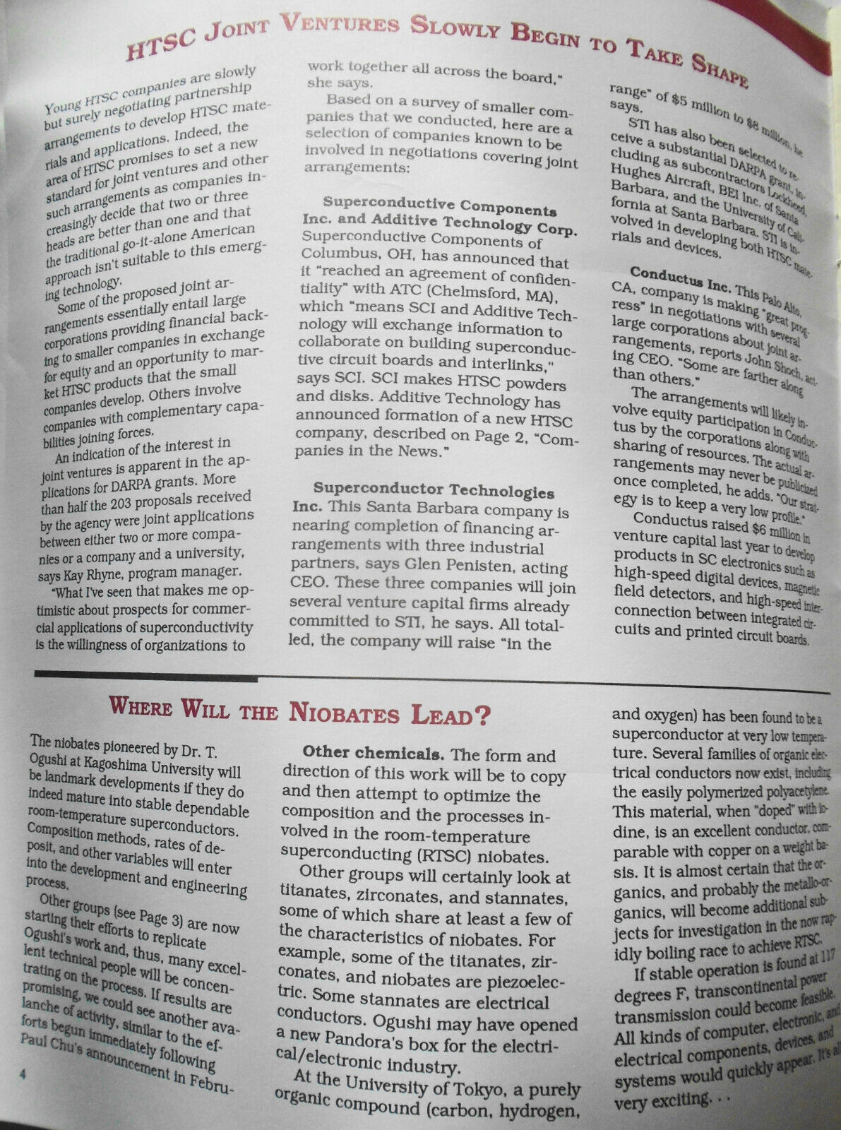 The Cambridge Report on Superconductivity, February 1988. David Gumpert, Editor