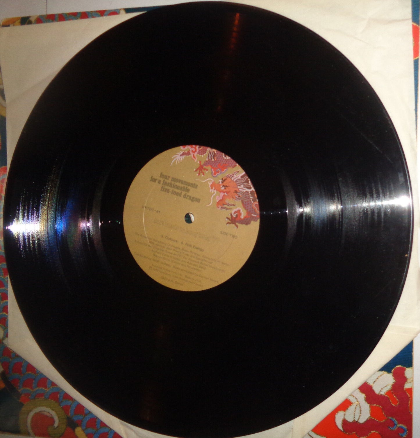 SIGNED Carman Moore ‎– Four Movements For A Fashionable Five-Toed Dragon LP