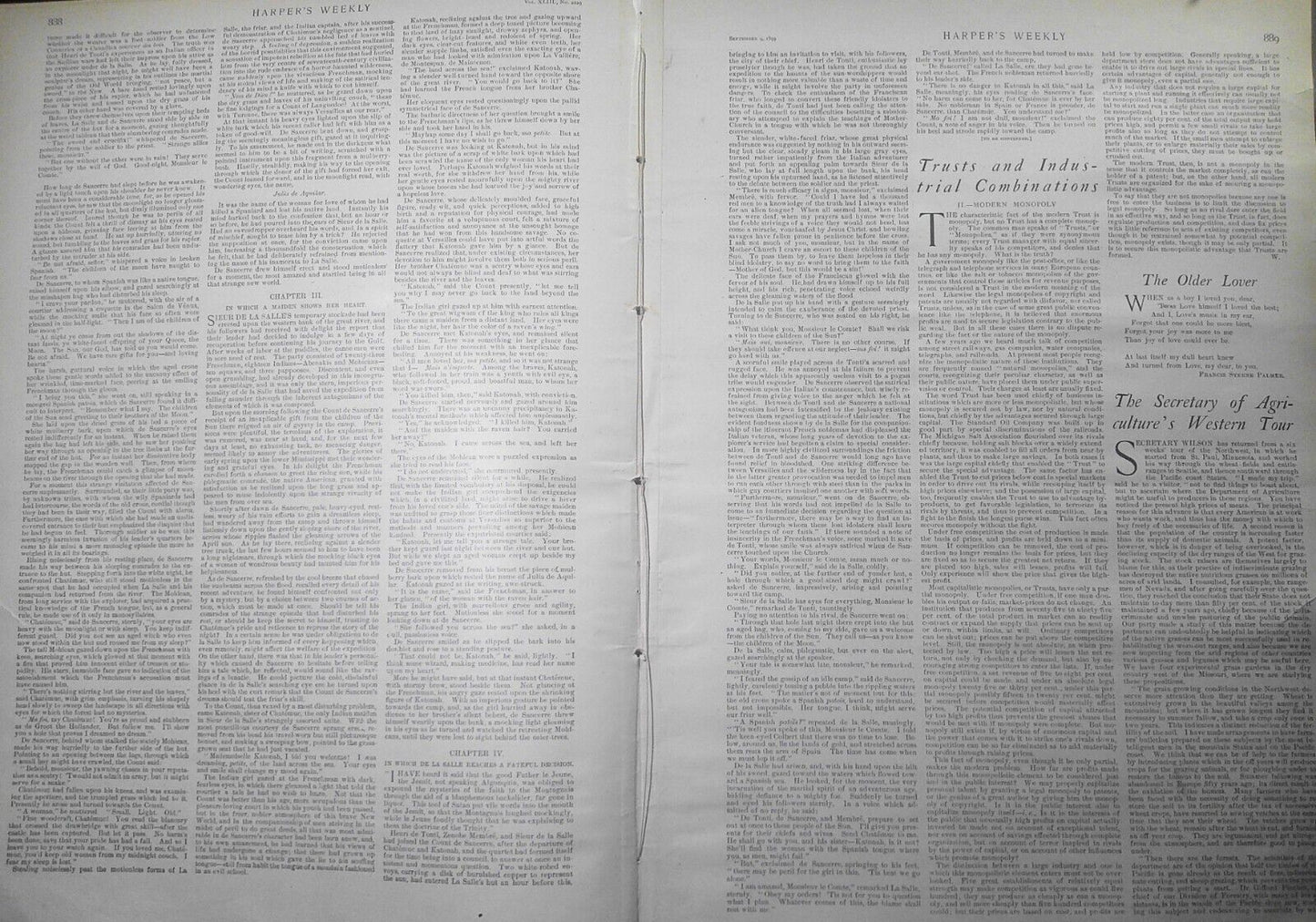 Harper's Weekly September 9, 1899. Booker T Washington on Africa; Dewey Arch etc