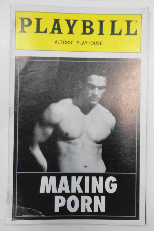 MAKING PORN - PLAYBILL - October 1996