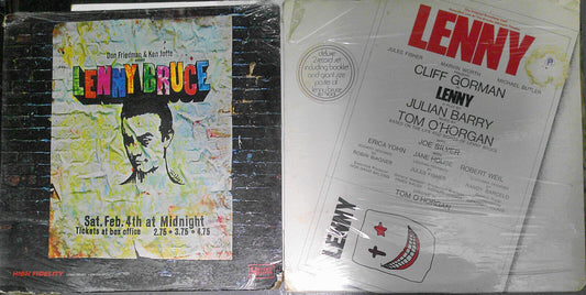 Lenny Bruce - 2 LPs lot : In Concert & Lenny, the play. SEALED, NEW.