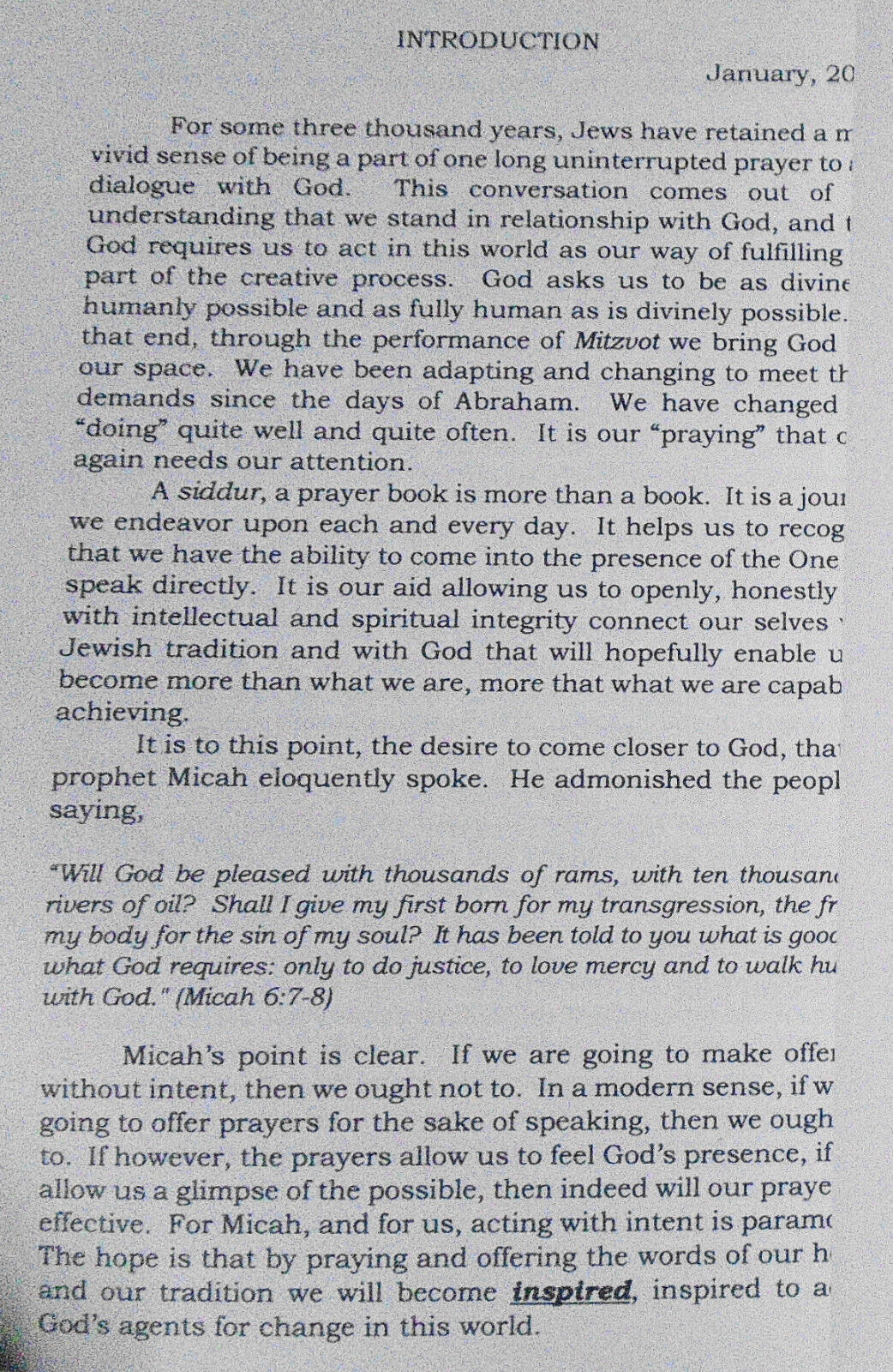 N'see-aht Ha-Nefesh - A Journey Of The Soul : Prayer Book For Shabbat. 2008