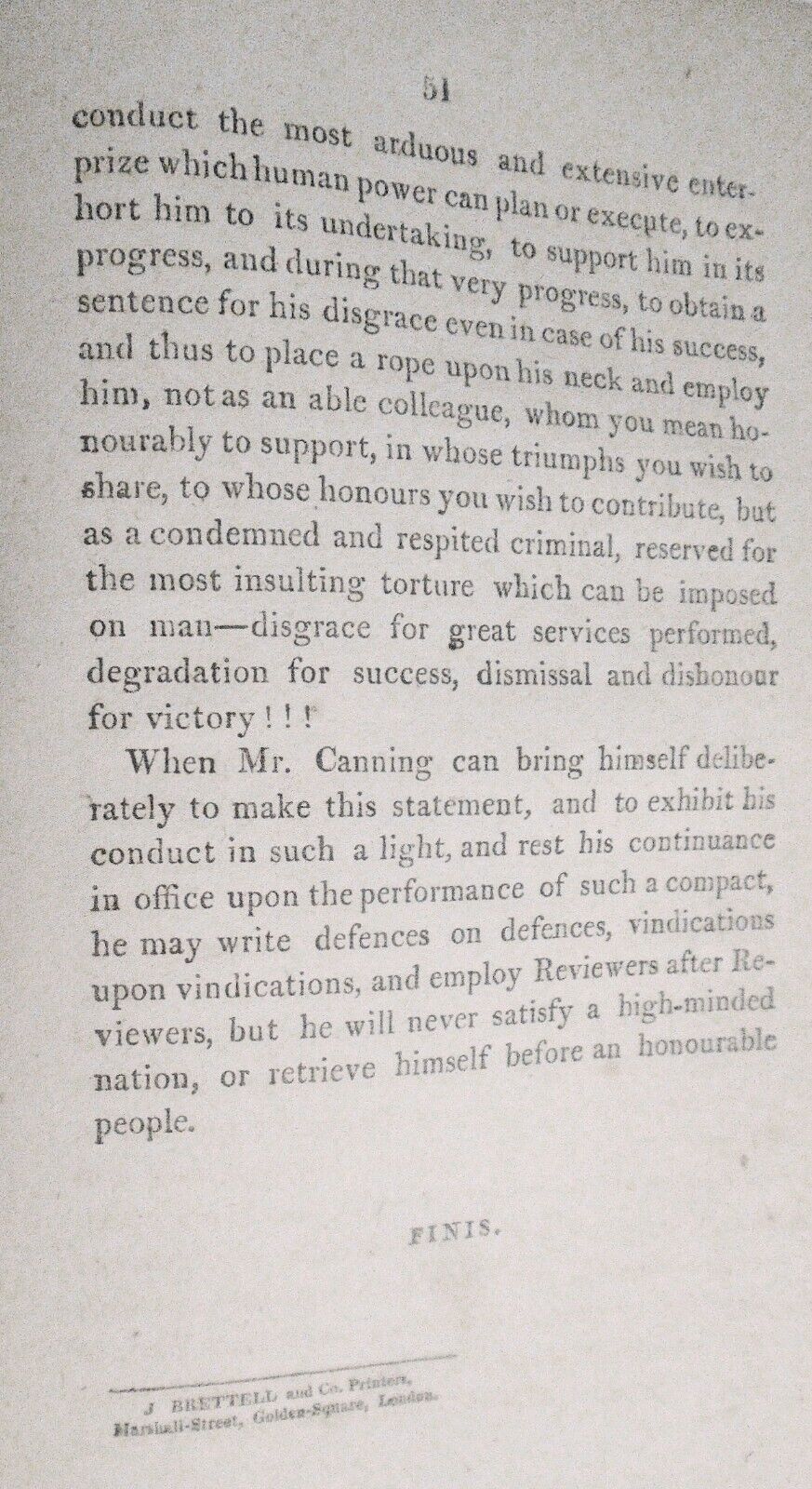 1810 An Answer To The Strictures Of The Quarterly Review (N. 4) Canning & Camden