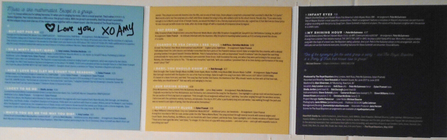 Royal Bopsters : Party of Four & 10th Anniversary - 2 CDs *SIGNED* by Amy London