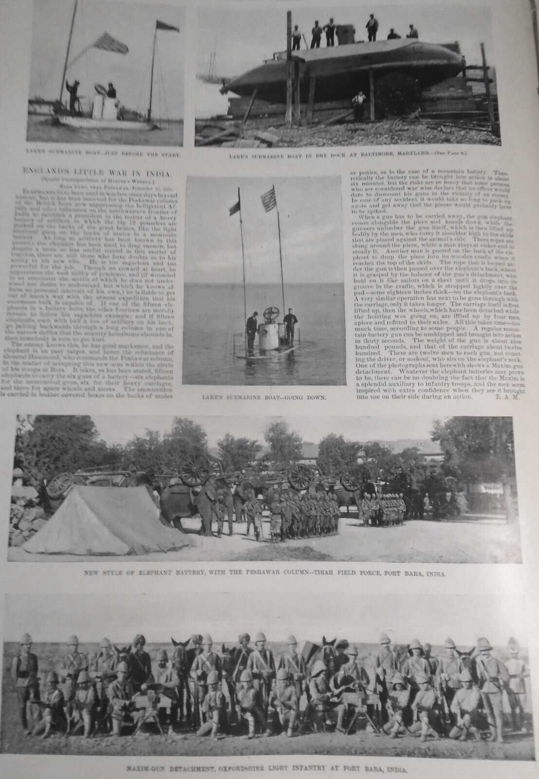 Harper's Weekly  January 1, 1898 -  Original - Frost: Ruffed-Grouse Shooting etc