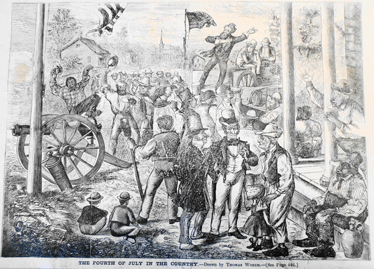 The Fourth of July in the Country, by Thomas Worth. Harper s Weekly, 1868