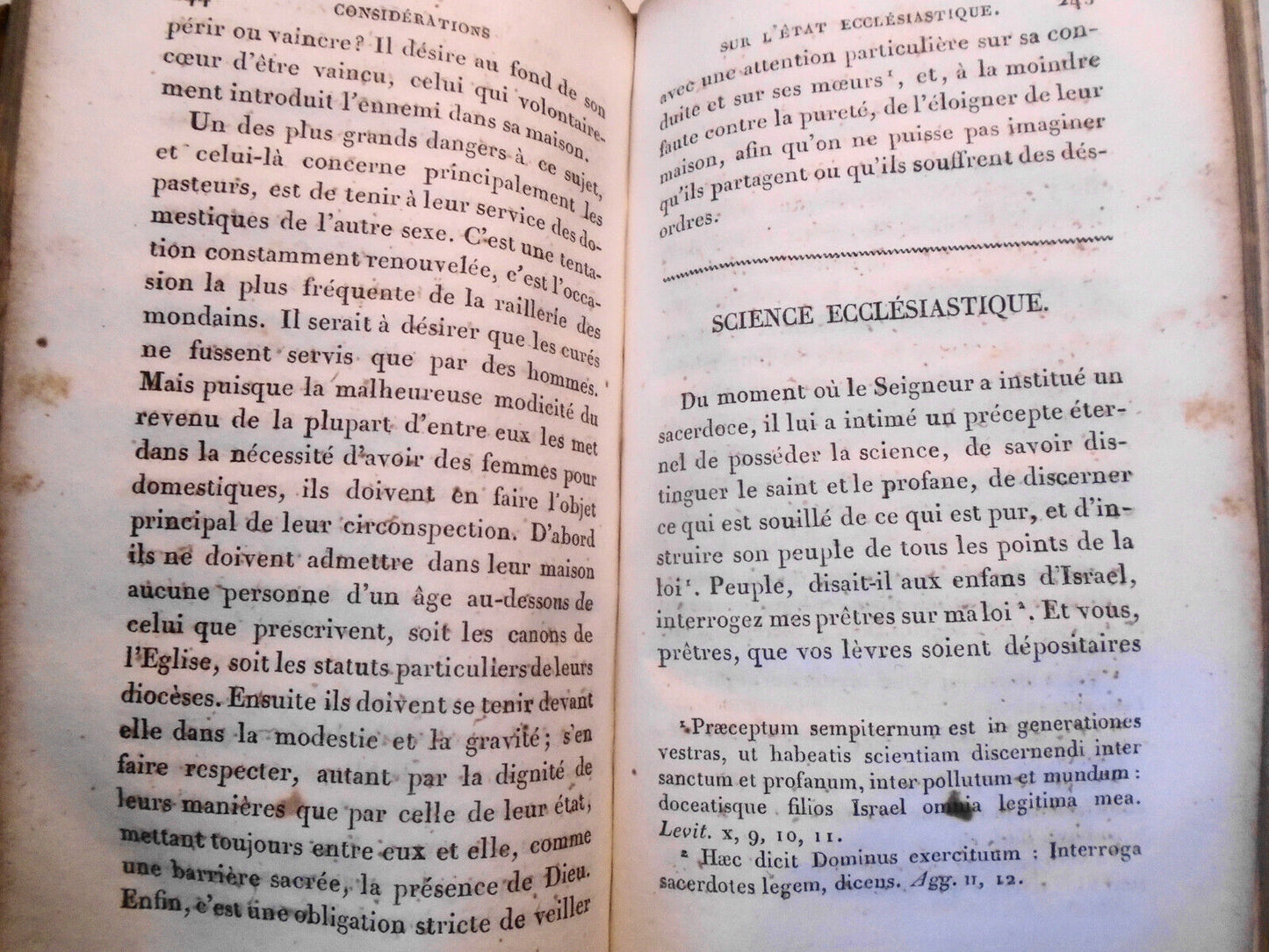 1835 Considérations sur l'état ecclésiastique  César-Guillaume de La Luzerne