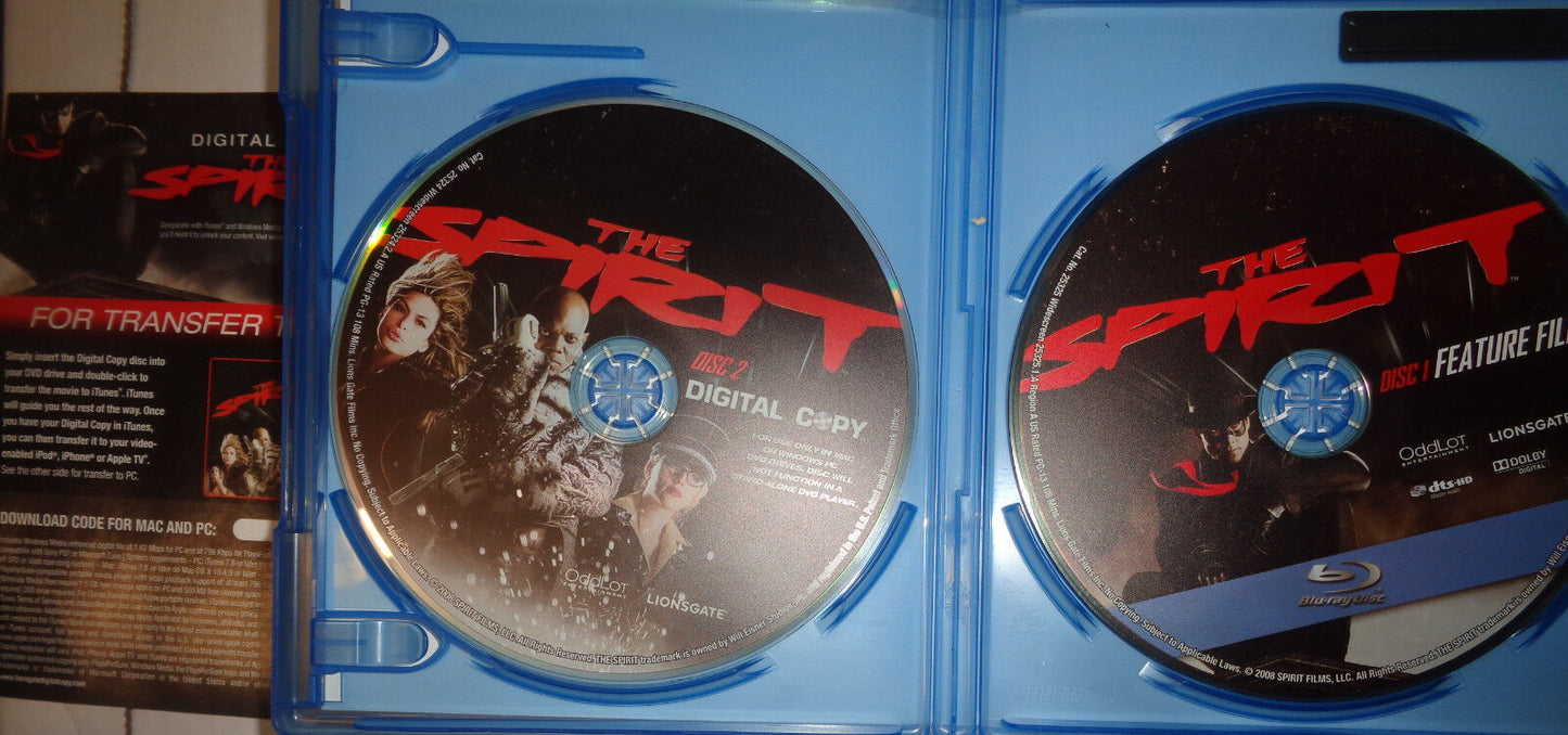 The Spirit (Blu-ray Disc + Digital Copy, 2-Disc Set, 2010) - Like New