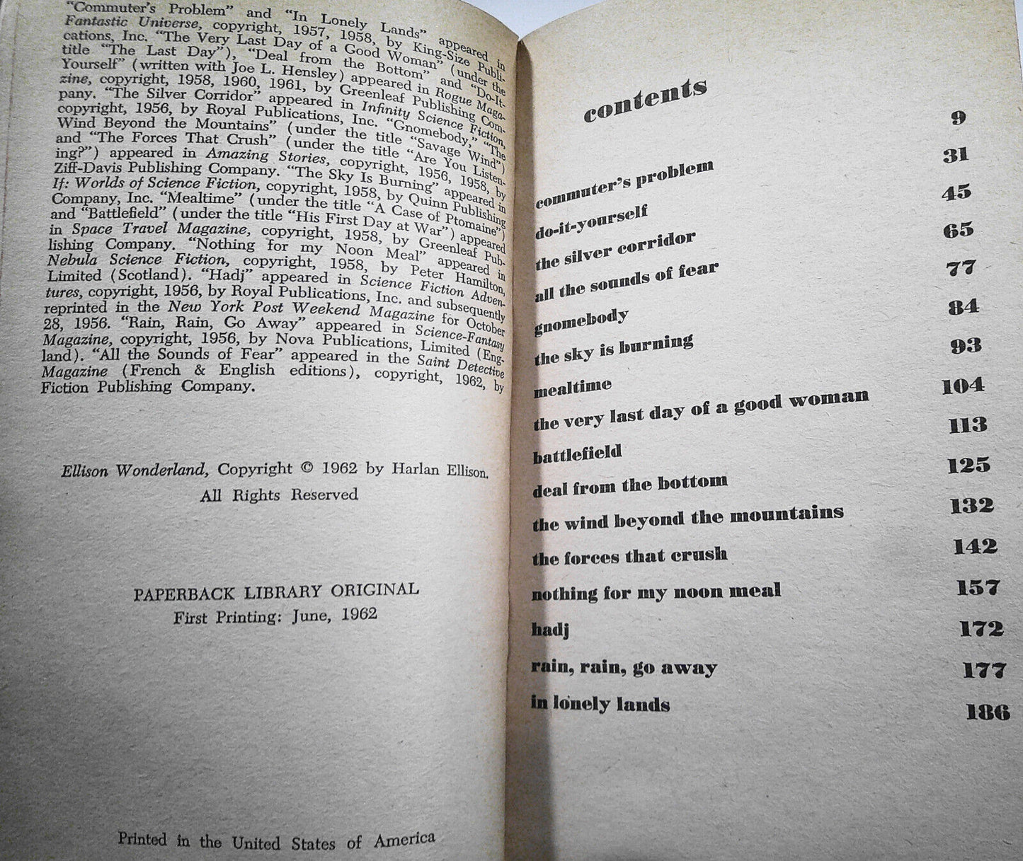 6 vintage science fiction first printing paperbacks lot