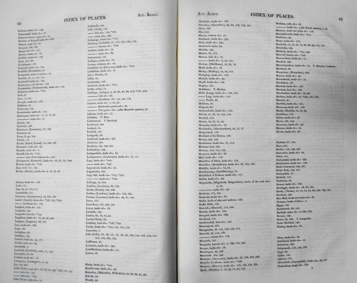 1839 - The Acts of the Lords Auditors of Causes & Complaints, A.D. 1466-1494.