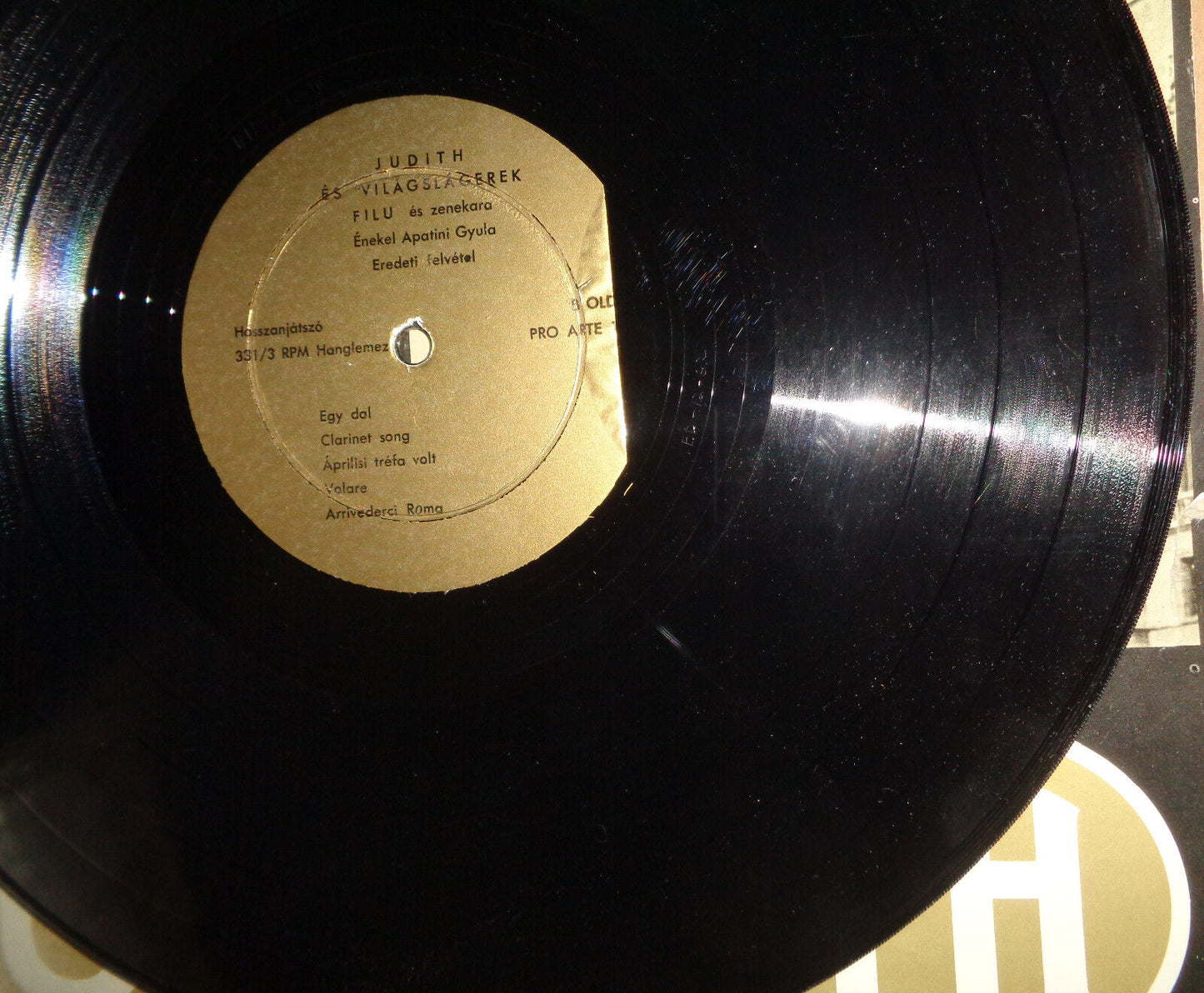 JUDITH ES VILAGSLAGEREK - vinyl LP Gyula Apatini, Filu George Vig, Zolan Zorandy